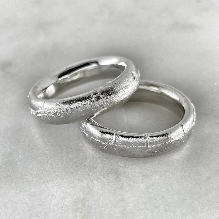 Silver Weddings Rings Bands