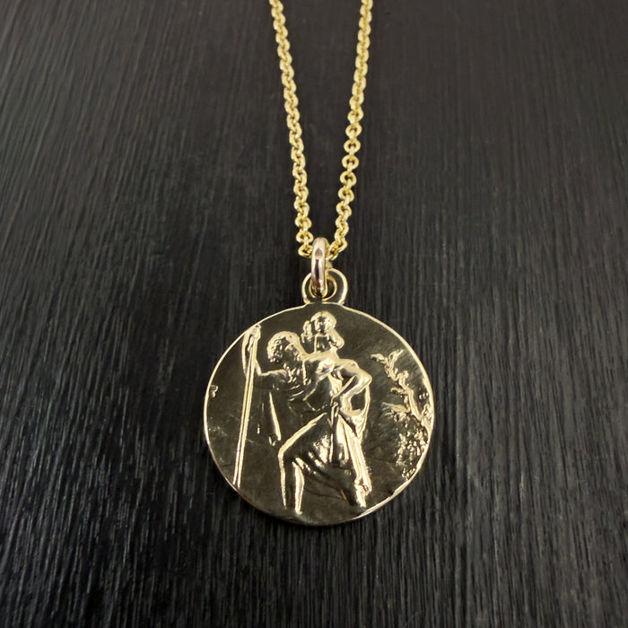 Solid 9k St Christopher Medal