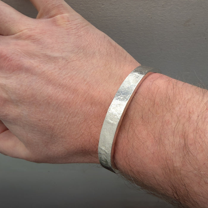 Handmade Heavy 925 Sterling Silver Cuff Bracelet