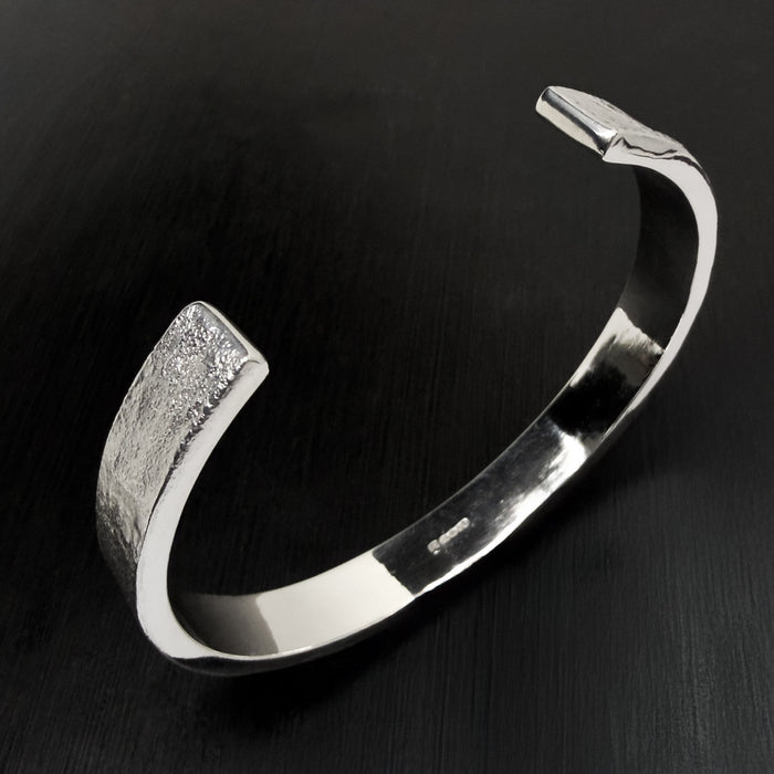 Handmade Heavy 925 Sterling Silver Cuff Bracelet