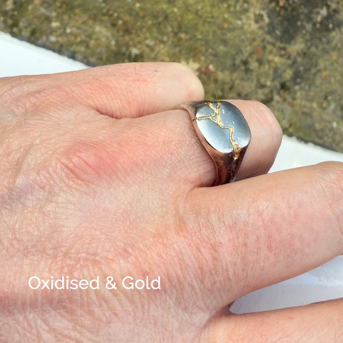 Kintsugi Signet Ring
