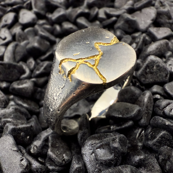 Kintsugi Signet Ring