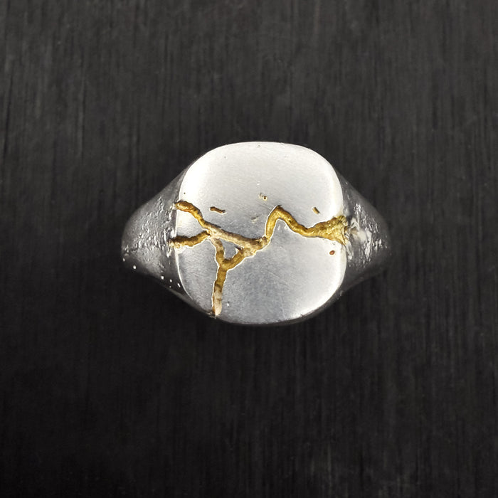 Kintsugi Signet Ring