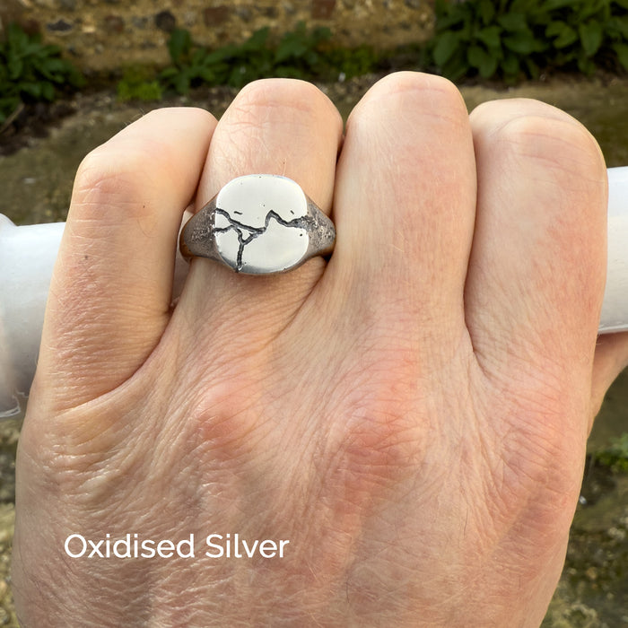 Kintsugi Signet Ring