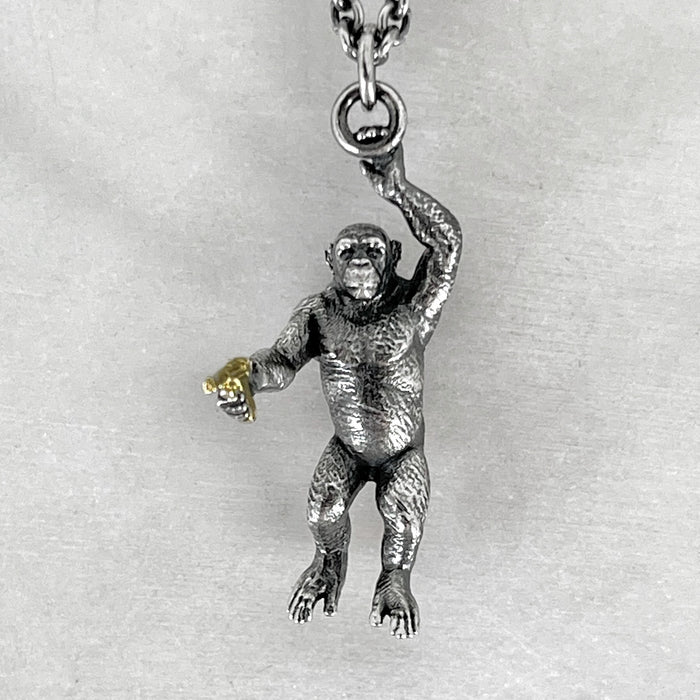 Chimp With A Gun Necklace