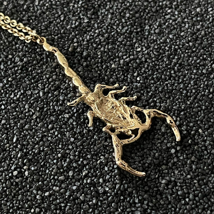 Gold Scorpion Necklace