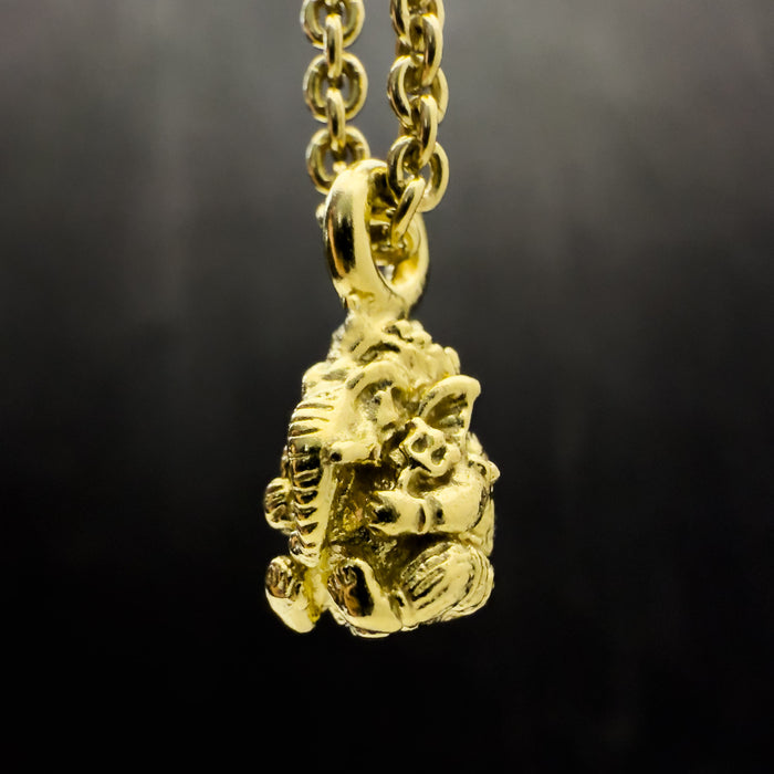 Tiny Ganesha Gold Necklace