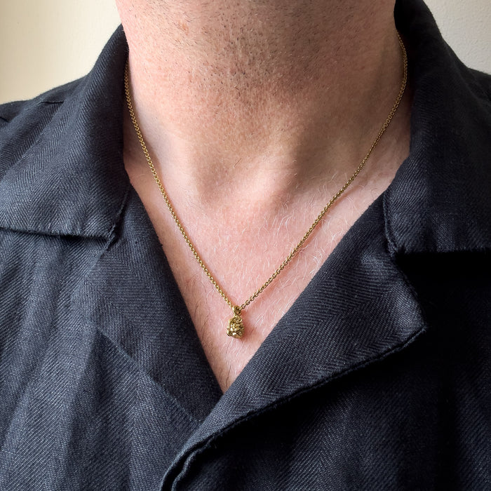 Tiny Ganesha Gold Necklace