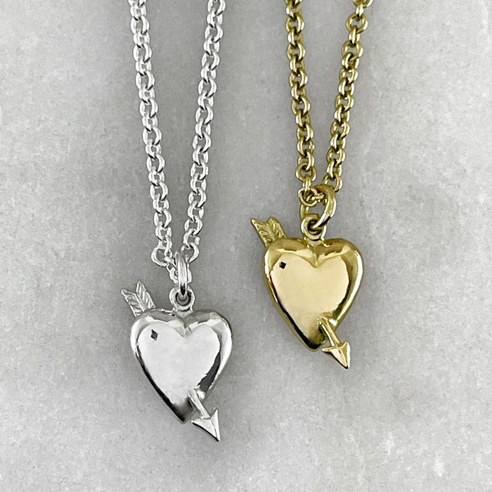 Heart And Arrow Pendant Necklace