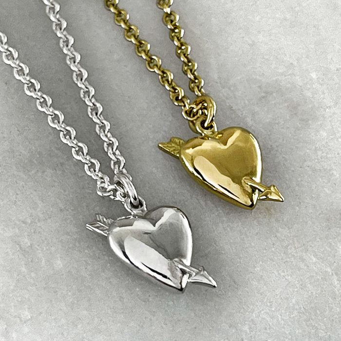 Heart And Arrow Pendant Necklace