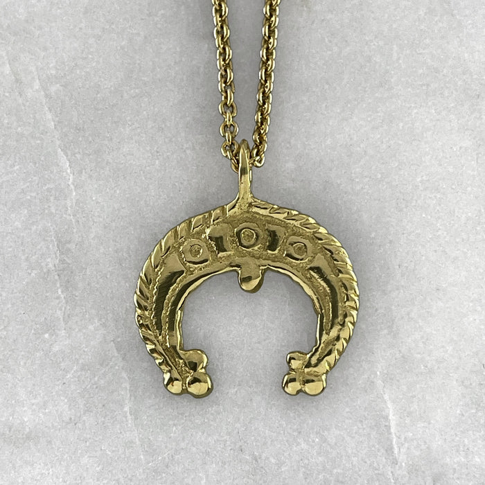 Medieval Crescent Moon Necklace