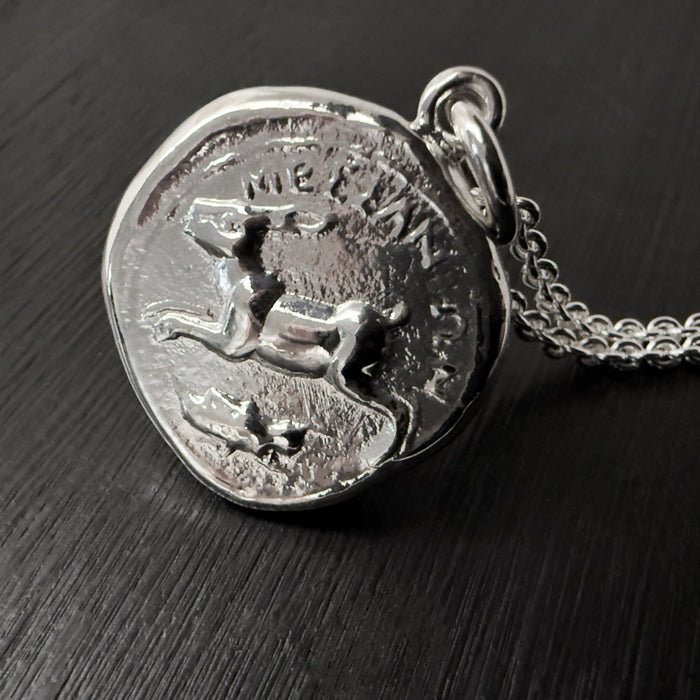 Sterling Silver Octopus Coin Pendant