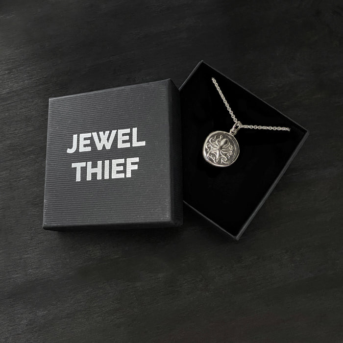 Sterling Silver Octopus Coin Pendant