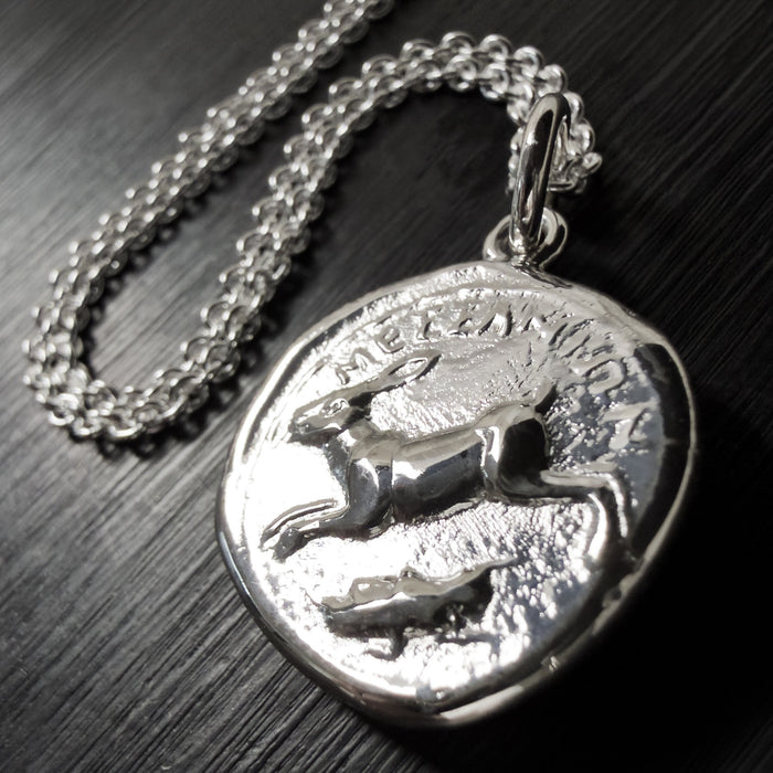 Sterling Silver Octopus Coin Pendant