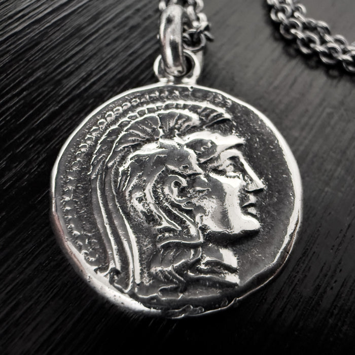 Silver Owl of Athena Pendant