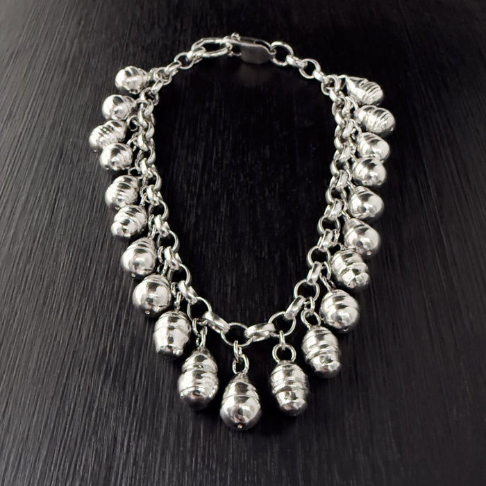 Sterling Silver Mermaid Pearl Bracelet