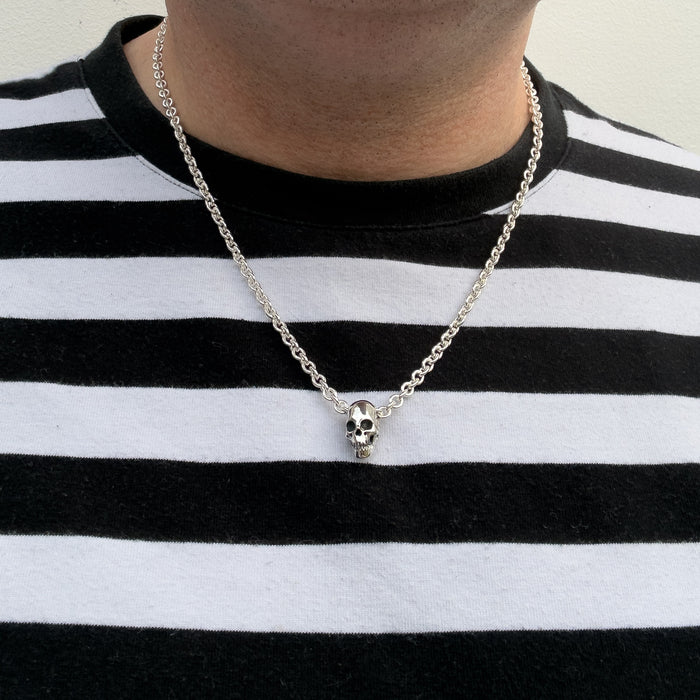 Sterling Silver Skull Necklace