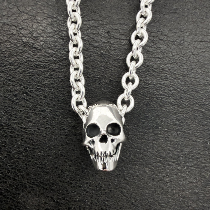 Sterling Silver Skull Necklace