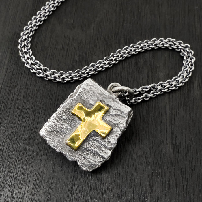 Handmade Sterling Silver Cross Pendant