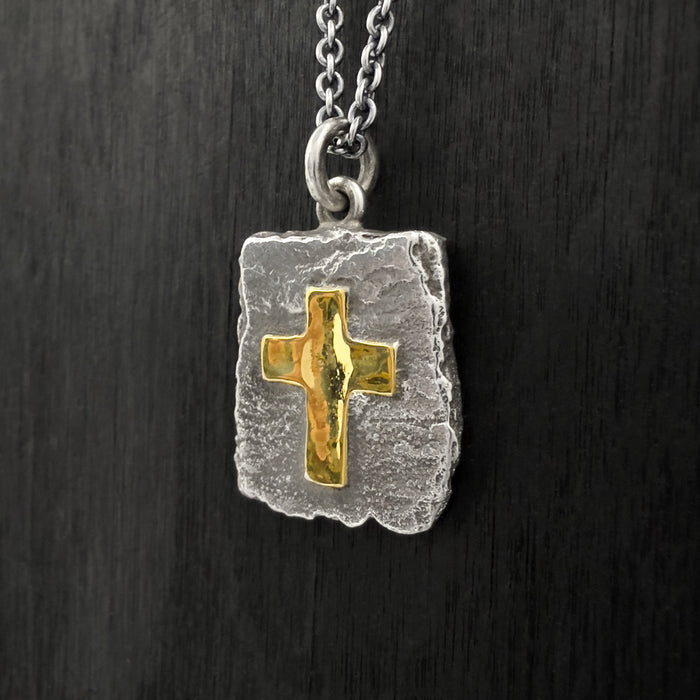 Handmade Sterling Silver Cross Pendant