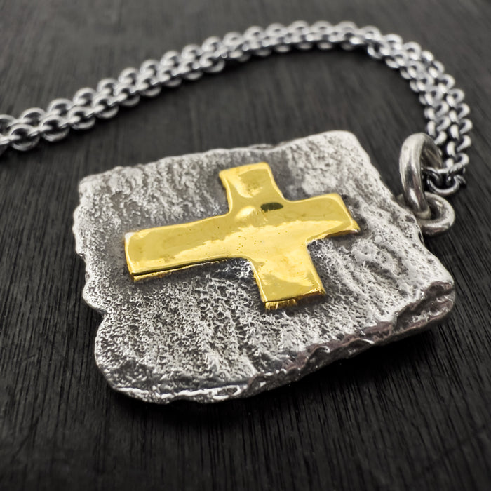 Handmade Sterling Silver Cross Pendant