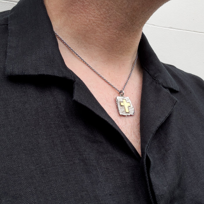 Handmade Sterling Silver Cross Pendant