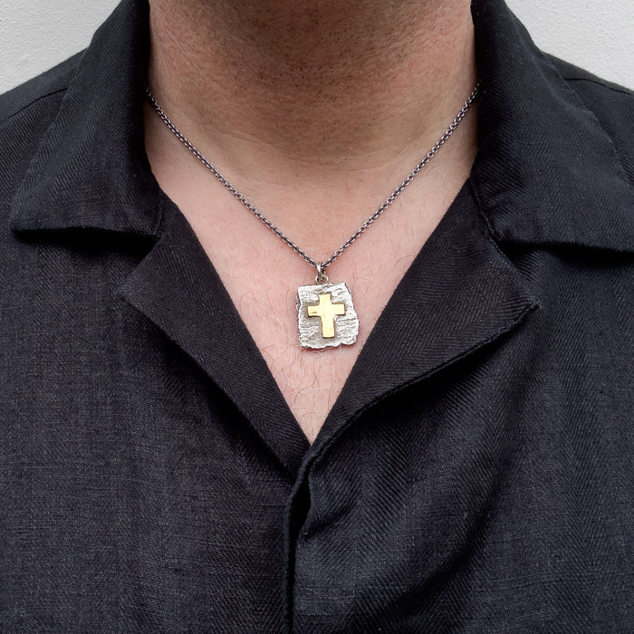 Handmade Sterling Silver Cross Pendant