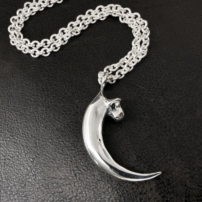 Hand Cast Bald Eagle Talon Pendant