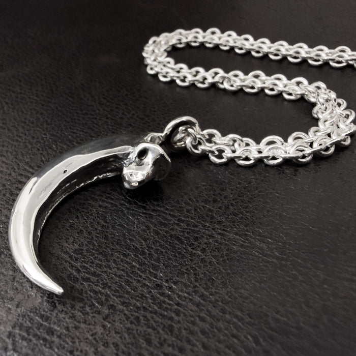 Hand Cast Bald Eagle Talon Pendant