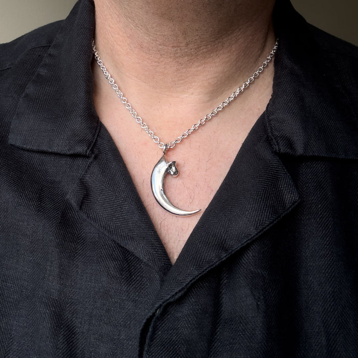 Hand Cast Bald Eagle Talon Pendant