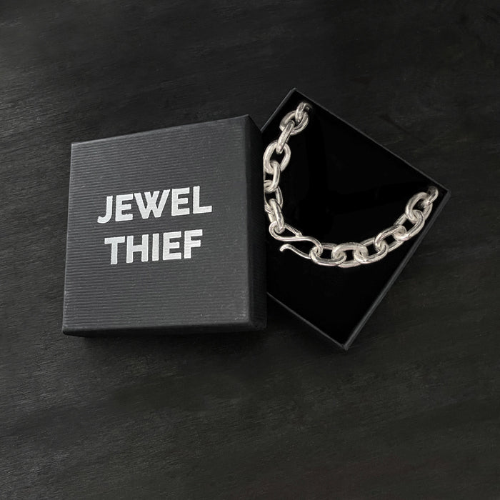 Heavy Handmade Sterling Silver Link Bracelet
