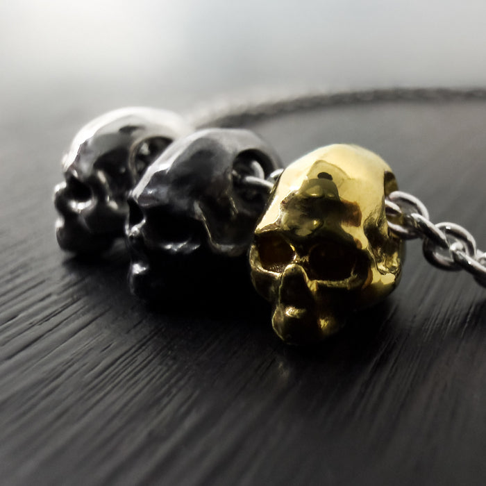 Three Skull Necklace
