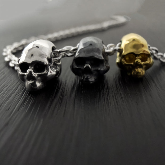 Three Skull Necklace