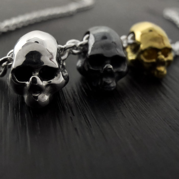 Three Skull Necklace