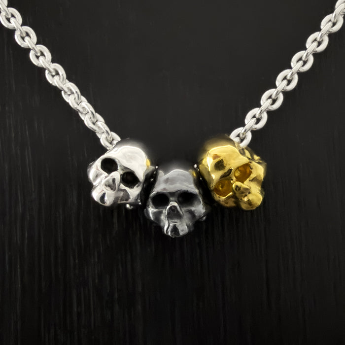 Three Skull Necklace