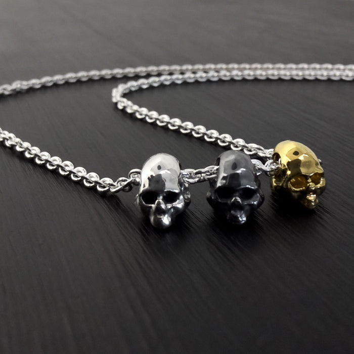 Three Skull Necklace
