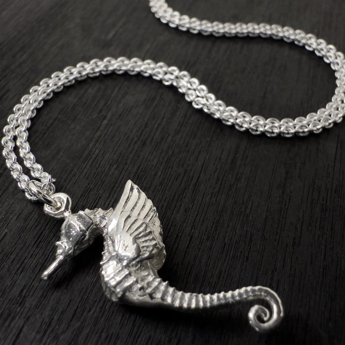 Winged Seahorse Necklace