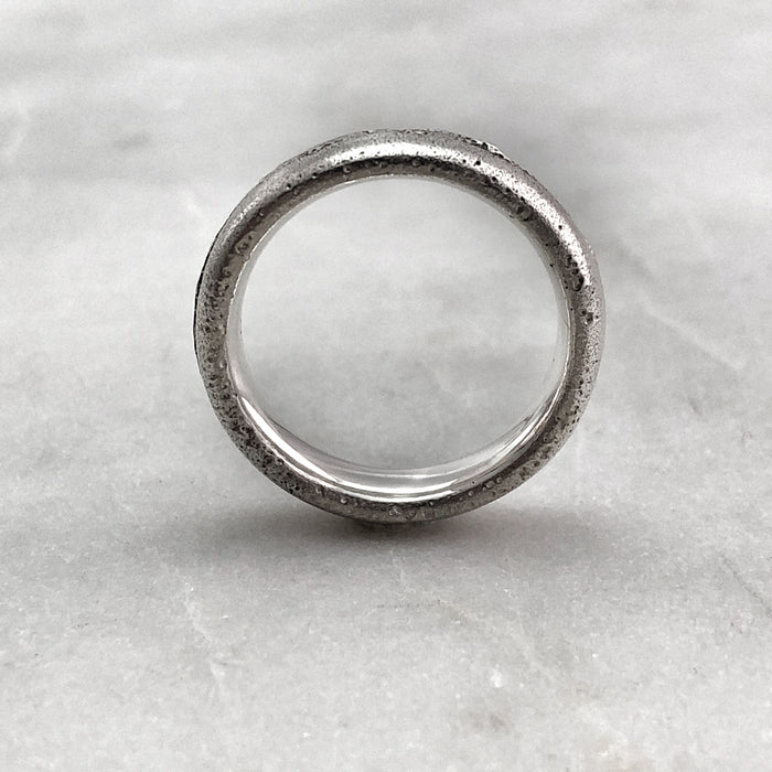 5.6mm Rustic Silver Band