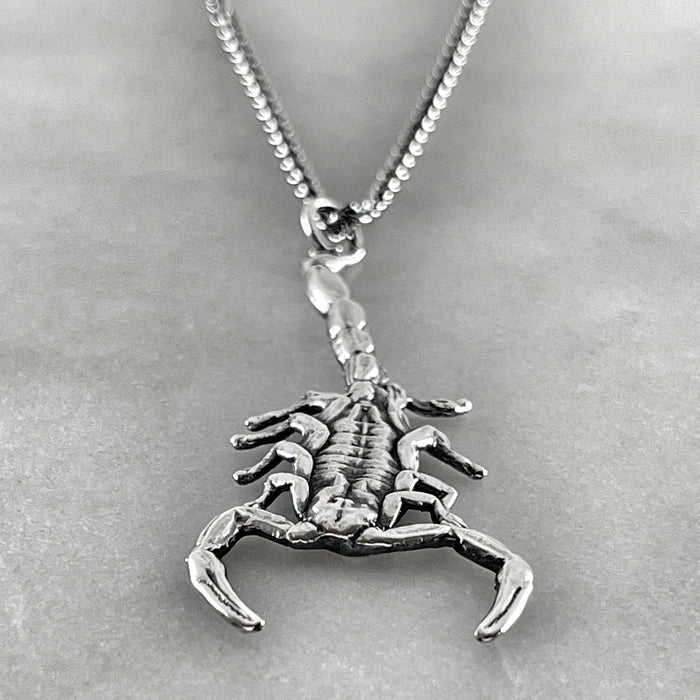 Silver Scorpion Necklace