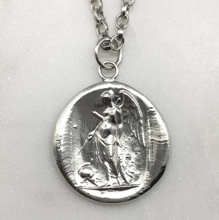 Silver Angel Seal Necklace