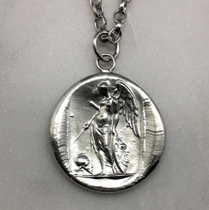 Silver Angel Seal Necklace