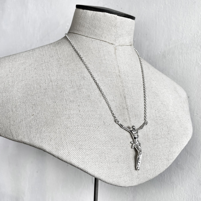 Jesus Christ crucifix corpus pendant necklace jewel thief Brighton