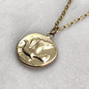gold greek dove coin pendant necklace jewel thief Brighton