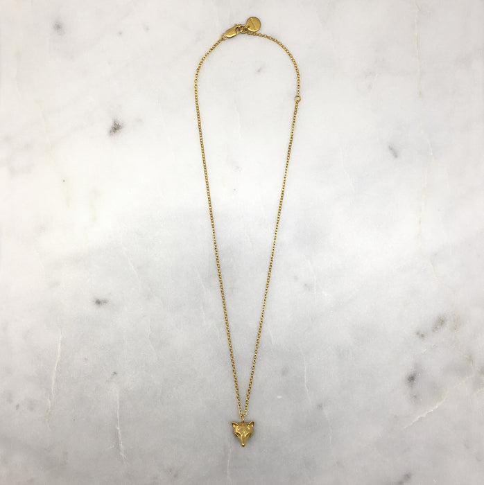 Gold Fox Necklace