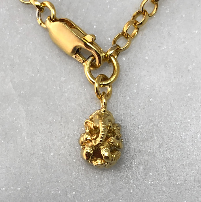 Tiny Gold Ganesha Bracelet