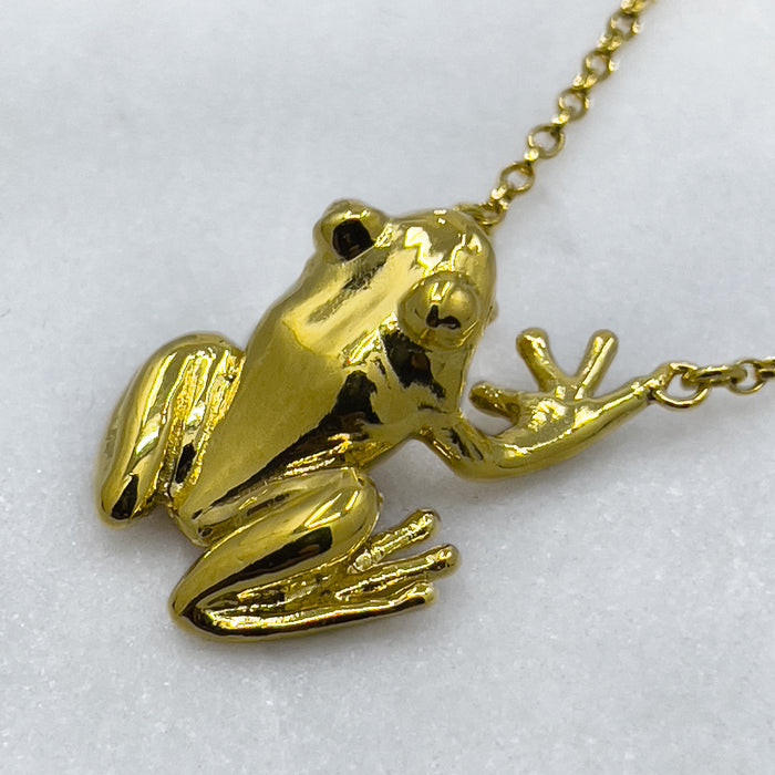 Gold Frog Necklace