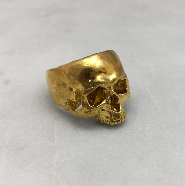Skull Ring Gold Ring Macabre Jewelry Memento Mori Jewel Thief Brighton