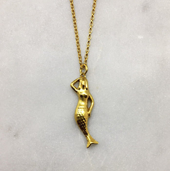 Gold Mermaid Necklace
