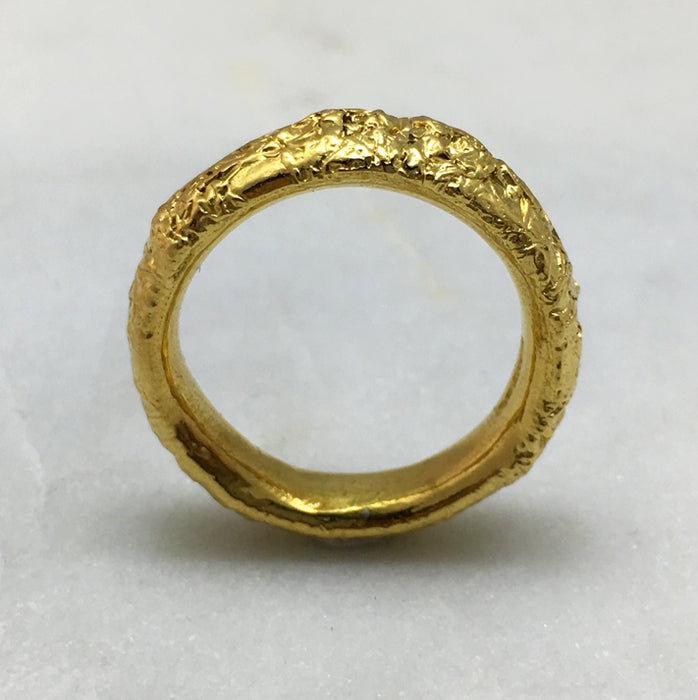 Crush Gold 6mm Ring