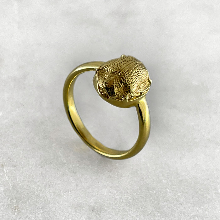 Golden Scarab Ring